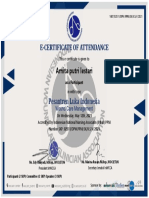 E-Certificate of Attendance: Arnita Putri Lestari