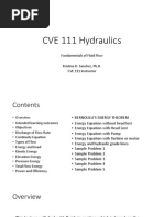 Topic 8 Fundamentals of Fluid Flow