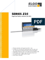 Series Z25: Single Axis Position Indicator (24 VDC)