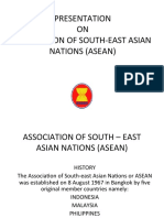 Presentation ON Association of South-East Asian Nations (Asean)