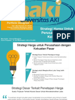 Strategi Harga Untuk Perusahaan Dengan Kekuatan Pasar - Maria Novianti - Manajemen - IV - 121190047