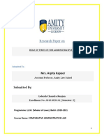 Role of Writs in Administrative Law