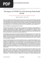 The Impact of COVID 19 On The Growing North South Divide