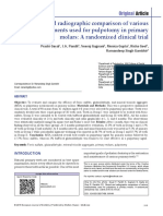 Clinical and Radiographic Comparison of Various Medicaments Used For Pulpotomy in Primary Molars