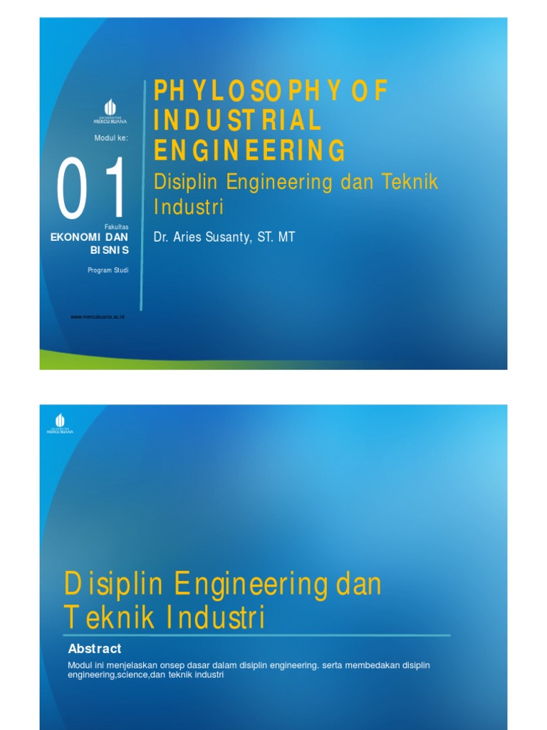 Understanding the Foundations of Industrial Engineering An
