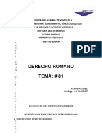 TEMA 1 Derecho Romano