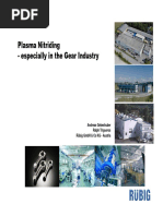 Plasma Nitriding - Especially in The Gear Industry: Andreas Gebeshuber Ralph Trigueros Rübig GMBH & Co KG - Austria