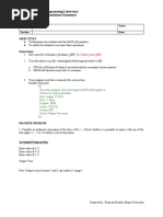 CS10-8L: Computer Programming Laboratory Machine Problem #9: Conditional Statements