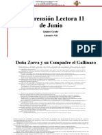 Comprensión Lectora 11 de Junio