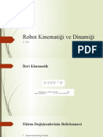 Robot Kinematiği ve Dinamiği Ders 11 12.05.2021