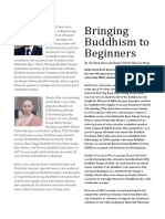 Bringing Buddhism To Beginners - Eastern Horizon, May 2021 Issue