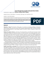 Re-Discovery of A Lost Zone Through Successful Carbonate Rock Solids Cleanout in Open-Hole Section Using Coiled Tubing