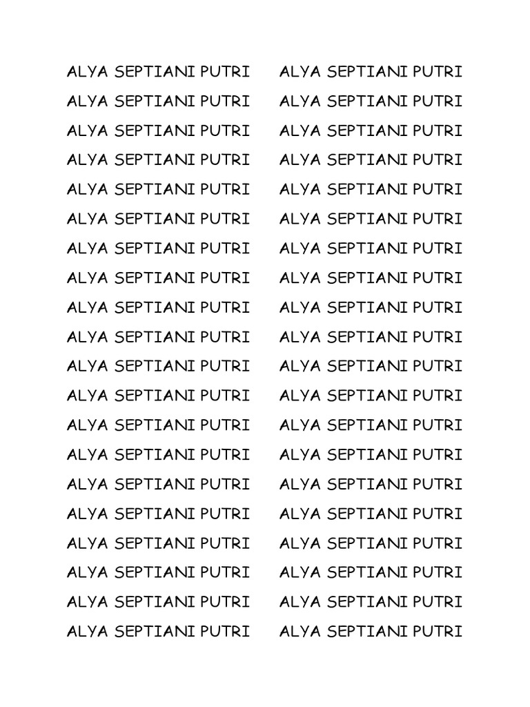 Alya Septiani Putri Alya Septiani Putri | PDF