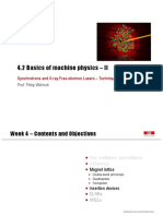 4.2 Basics of Machine Physics - II