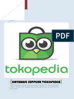 Database Supplier Tokopedia