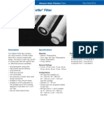 Ultipleat Profile Filter: Description Specifications