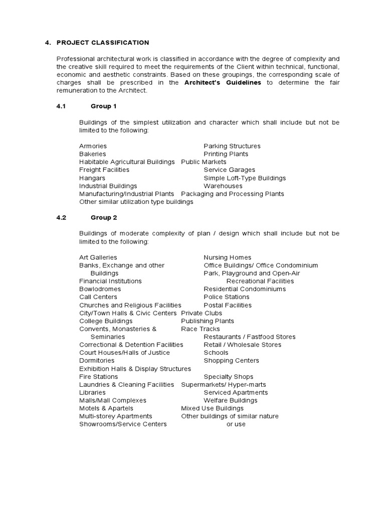 Project Classification in Architecture | PDF | Shopping Mall | Retail