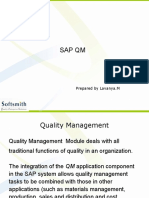 Sap QM: Prepared by Lavanya.M