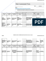 Risk Assessment Form (Blank)