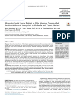 Measuring Social Norms Related To Child Marriage Among Adult Decision-Makers of Young Girls in Phalombe and Thyolo, Malawi