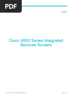 Cisco 4000 Series Integrated Services Routers