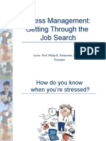 Stress Management: Getting Through The Job Search: Assoc. Prof. Philip R. Parayaoan, DBA Units Presenter