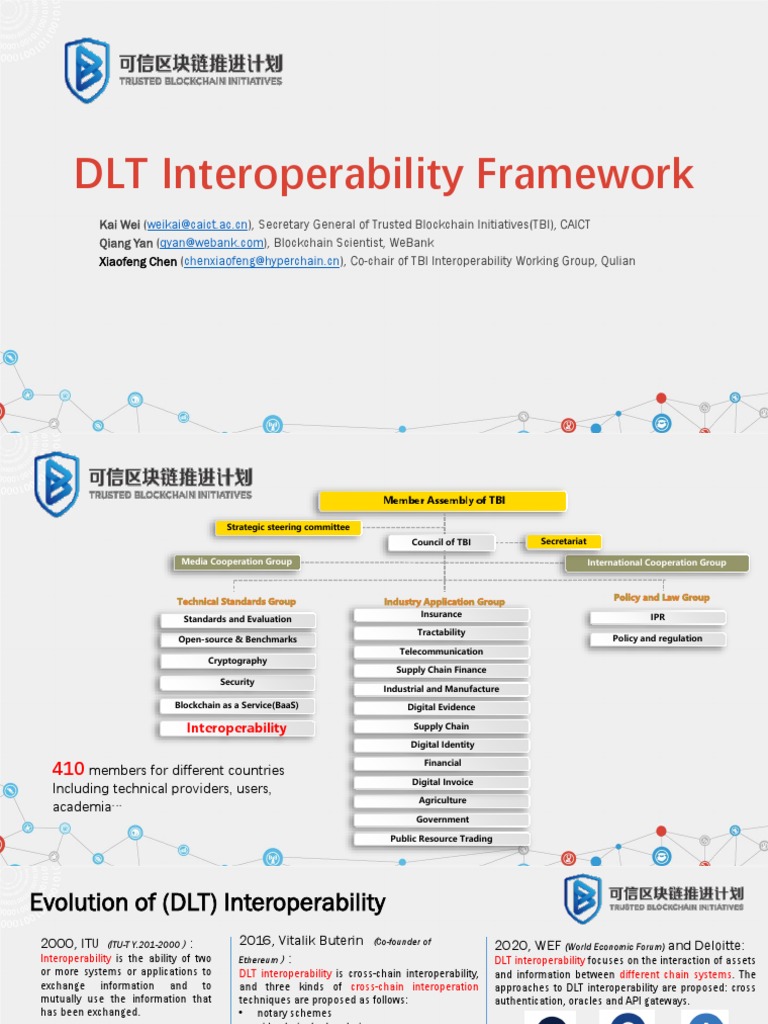 DLT Interoperability Framework Overview | PDF | Interoperability ...