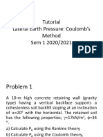 Tutorial Lateral Earth Pressure - Coulomb