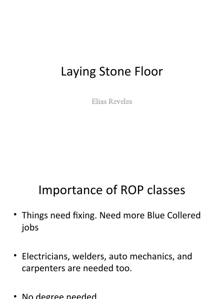 Importance of ROP Classes in Trades | PDF