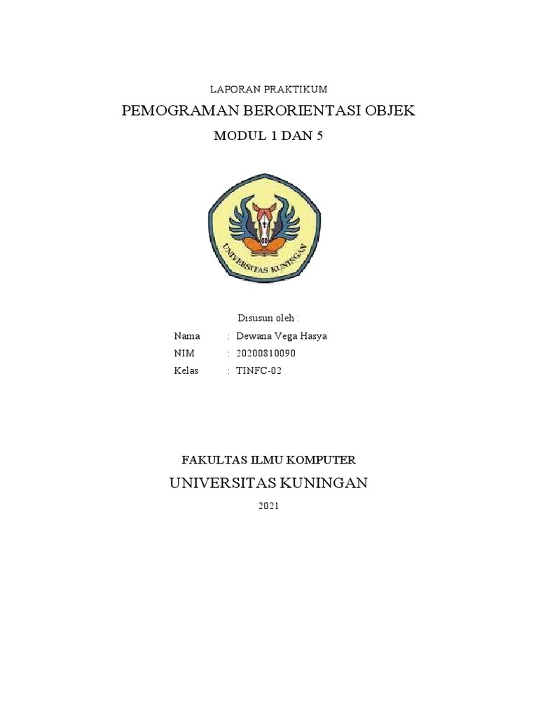 Panduan Praktikum Java OOP | PDF