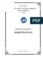Marketing Plan: Trường Đại Học Tài Chính - Marketing Khoa Marketing