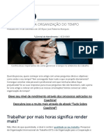 A Importância Da Organização Do Tempo - Portal