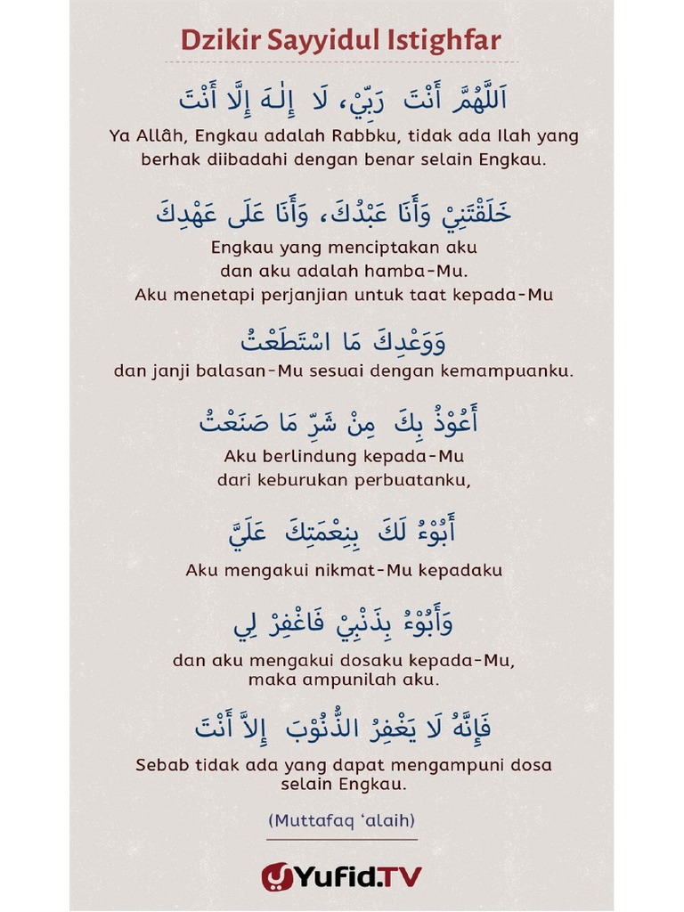 003 Sayyidul Istighfar 03 Pdf