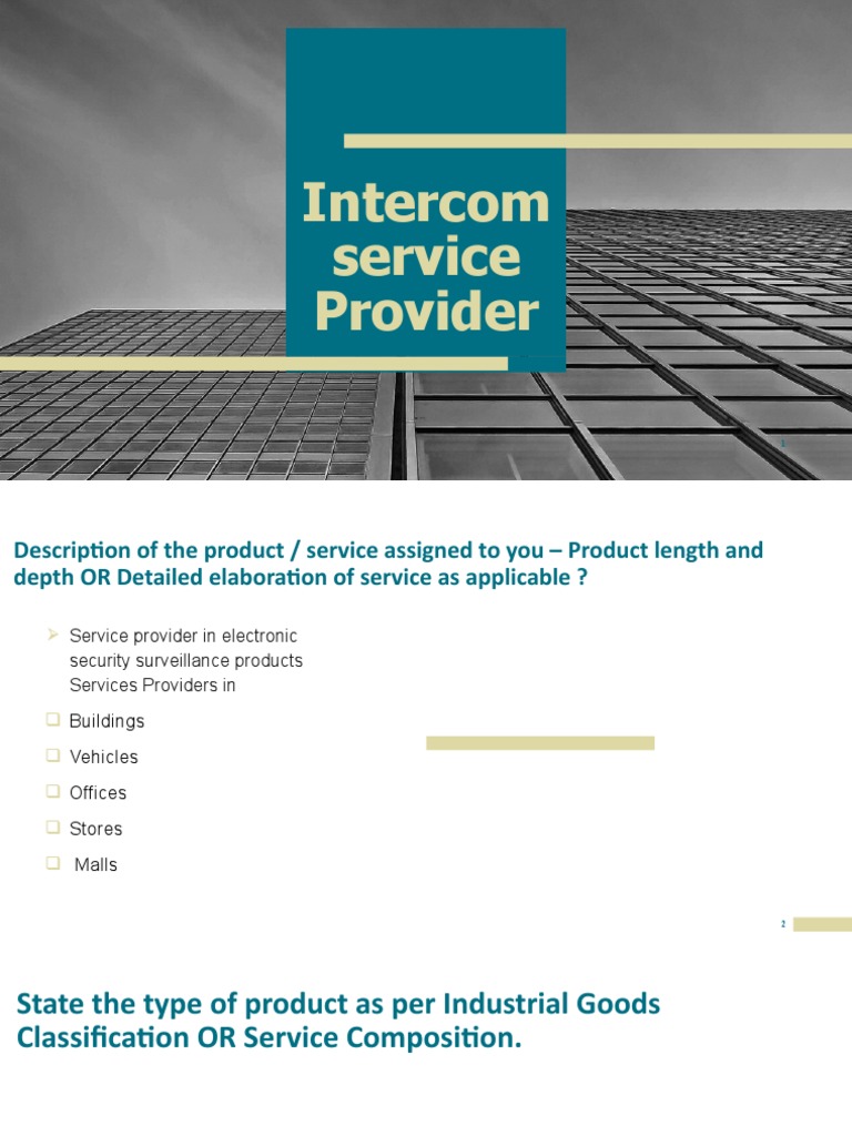 Intercom Service Provider | PDF | Value (Economics) | Behavior