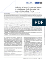 respiro A Tool for Early Prediction of Severe Coronavirus Disease 2019 (COVID-19)- A Multicenter Study Using the Risk Nomogram in Wuhan and Guangdong, China