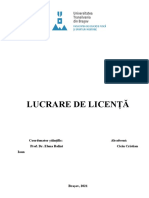 Lucrare de Licență Ciciu Cristian Ioan