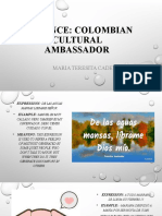 Colombian Cultural Ambassador