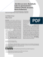 A Passagem Do Dois Ao Zero - Dualidade e Desintegração No Pensamento Dialético Brasileiro (Paulo Arantes, Leitor de Roberto Schwarz)