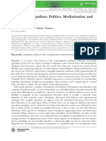 Repensando o Populismo Politica, Mediatização e Estilo Politico