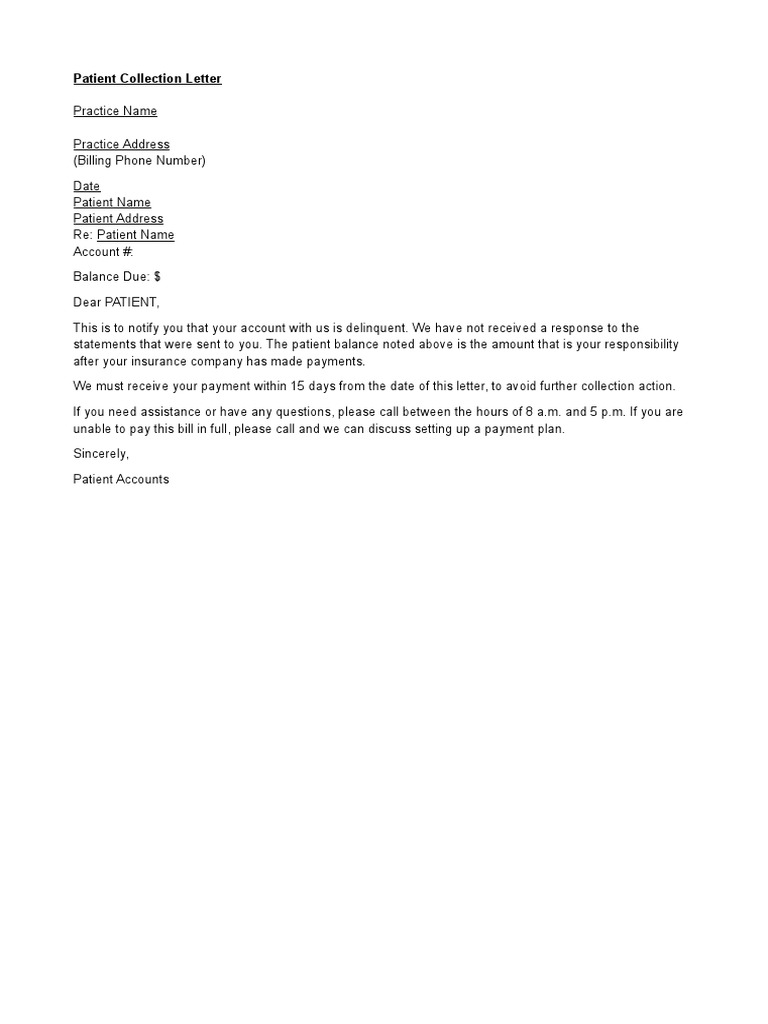 Collection Letter Template 05 | PDF