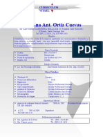 Ana Ortiz Curriculum Vitae