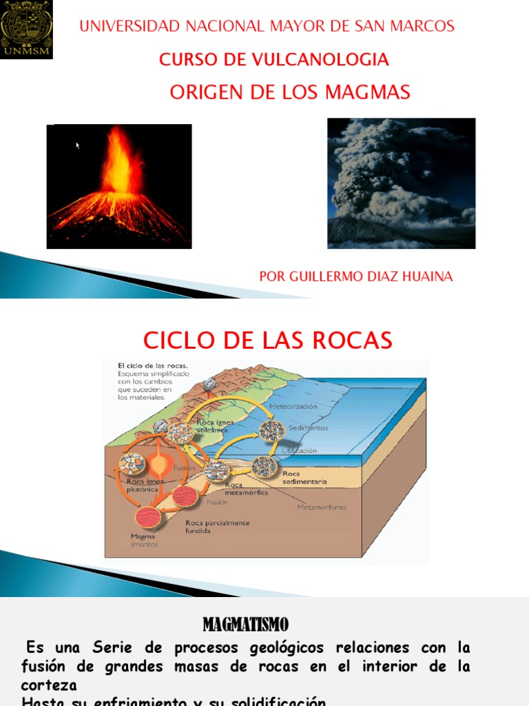 Origen y evolución de los magmas: procesos magmáticos y cristalización ...