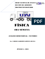 FISICA - Análisis Dimensional - Vectores