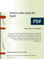 Deteksi Resiko Tinggi Ibu Hamil