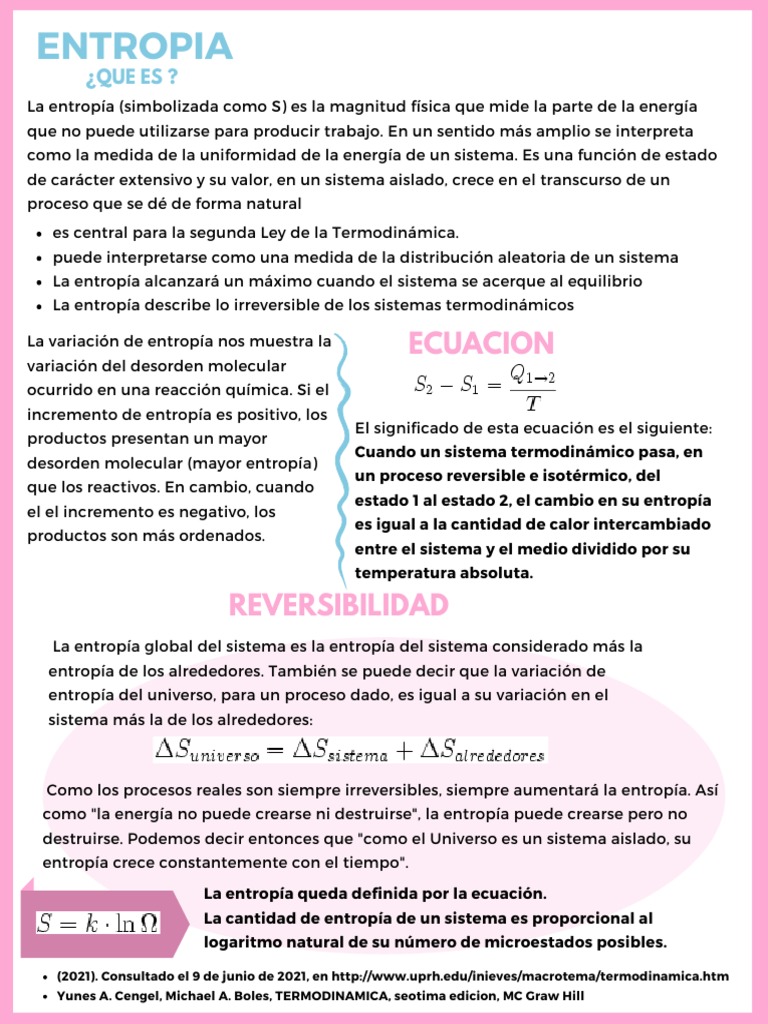 Entropía en Reacciones Químicas | PDF | Entropía | Termodinámica