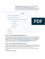 2007-2013 Financial Perspective: Perspective, Is A Seven-Year Framework Regulating Its