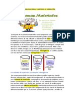 Sistemas materiales y métodos de separación