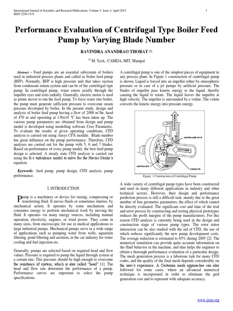 Centrifugal Pump Performance Analysis | PDF | Pump | Computational ...