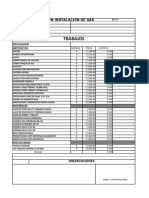 Planilla Presupuesto Gas