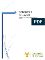 Consumer Behavior Group Project Report